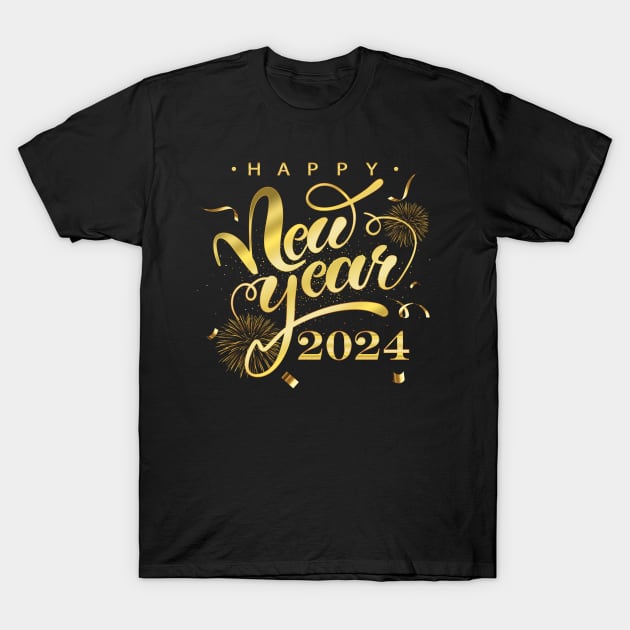 New Year Eve 2024 Family Matching Merry Xmas Christmas 2024 T-Shirt by Gendon Design